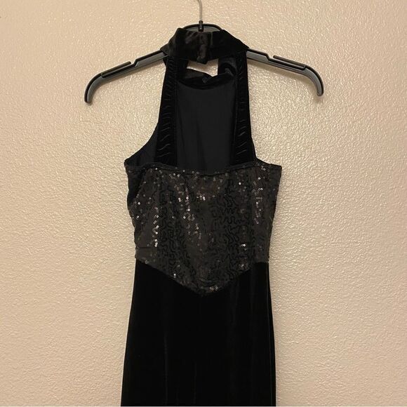 Revolution Dance Costume Black sequin velvet unitard Bad Blood RC17011 Child LC - Picture 9 of 12